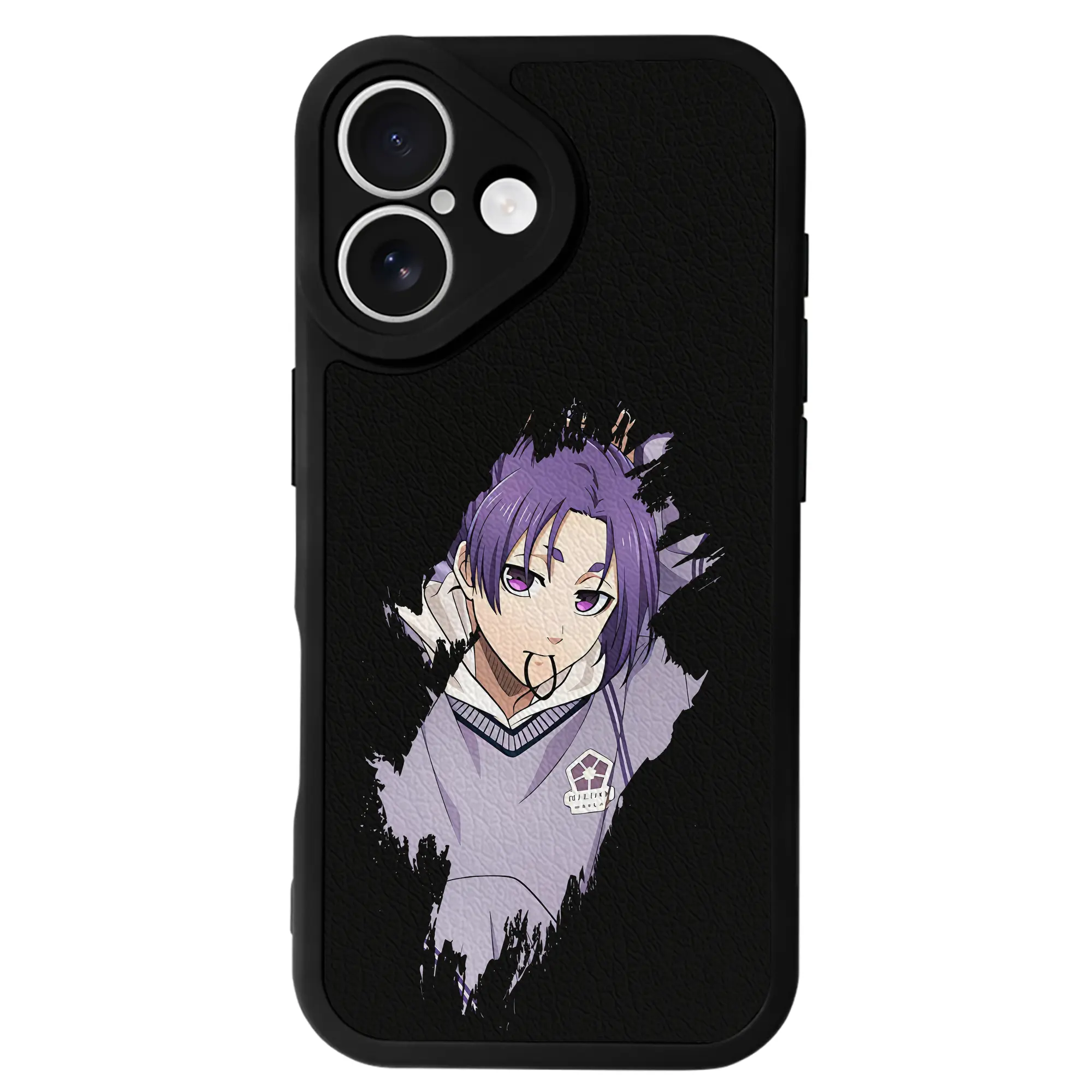 ブルーロック グッズ 御影 玲王 - IPhone 16シリーズ対応 ・ シリコンスマホケース ・ レザー調 ・ 高精度フィット ・ 耐衝撃 ・ ワイヤレス充電対応 ・ 精密カット